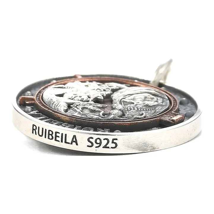 Ruibeila 925 Sterling Silver Necklaces Men's-4
