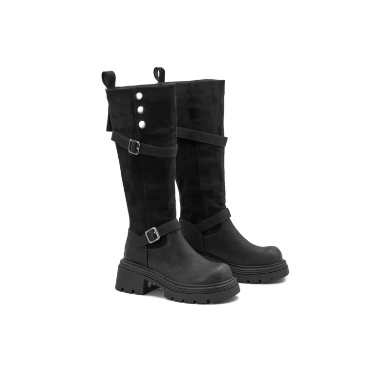 Little Sue Knee high Boots Women's Black-2