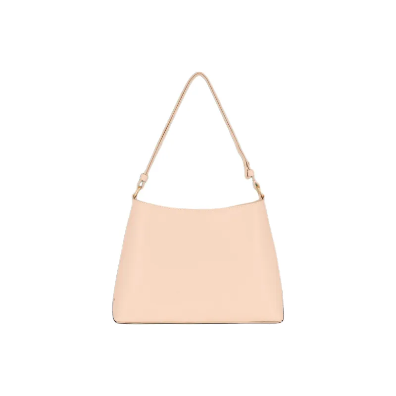 BALMAIN Grained Calfskin Shoulder Bag Women's Light Umber-2