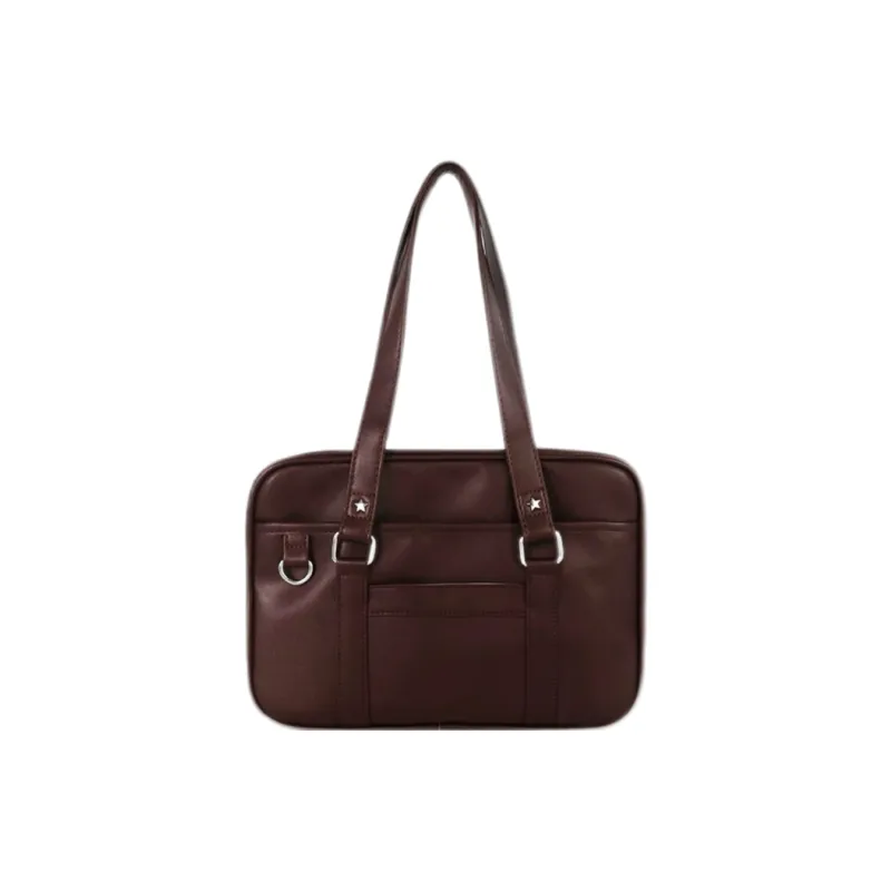 OKEKE Pu Shoulder Bag Regular Unisex Black/Pearl White/White/Coffee-13