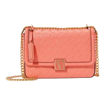 Victoria's Secret PVC Shoulder Bag Medium Size Women's Pink