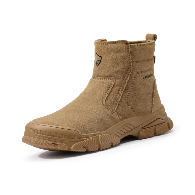 Blue Gull Shield Wear Resistant Support Impact Resistant High Top Outdoor Shoes Men's Brown-1