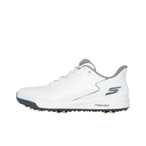 Skechers Go Golf Anti-Slip Wear-Resistant Low-Top Casual Shoes Men
s White