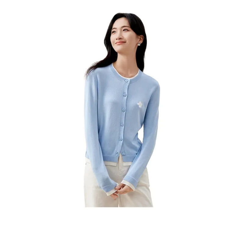 SENTUBILA Sweater Women's Sky Blue-2
