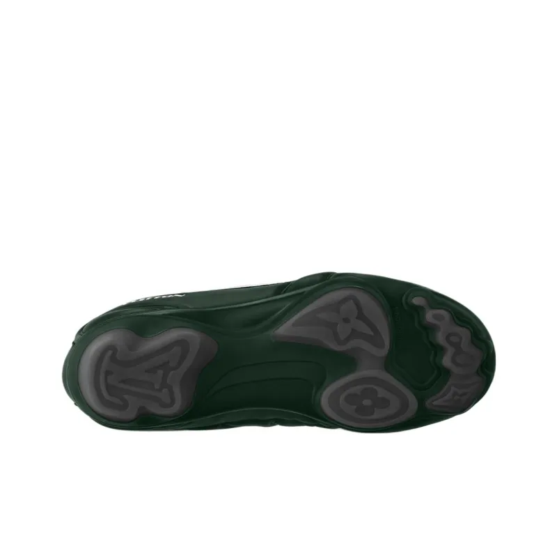 LOUIS VUITTON LV Footprint Soccer 2025 Spring Summer Men's Collection, Soccer Shoes Low Top Casual Shoes Men's Green-5