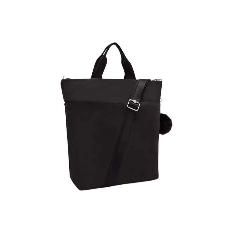 Kipling Polyester Tote Bag, Shopping Bag, Shoulder Bag, Handbag Small Size Women's Charcoal Black Ding-1