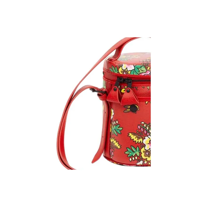KENZO Polyurethane Bucket Bag, Shoulder Bag, Crossbody Bag, Handbag Women's China Red-2