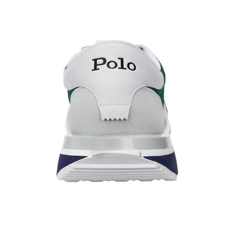 Polo Ralph Lauren Train 89 Low Top Casual Shoes Men's White Green-4