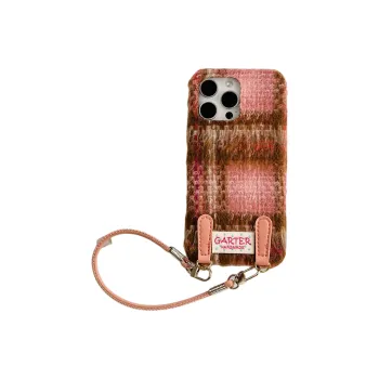 Wei Xin Plush Material Flannelette Plaid Lanyard Phone Cases Compatible With IPhone 16/15 Pro Max/Apple 13/14 Pro/Max