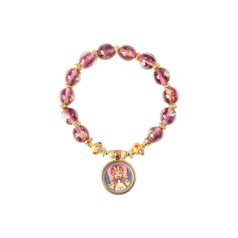 Ryukyu Colored Glaze Jade Bracelets Unisex-7