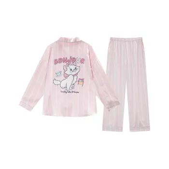 GUKOO x Disney Pajama Set Women's Sheer Pink