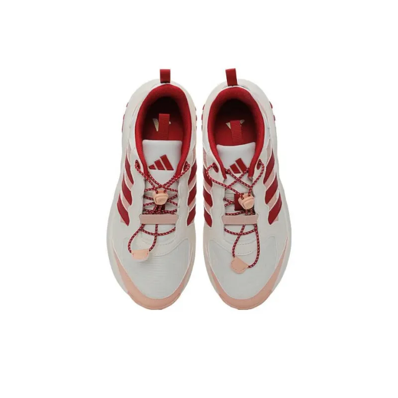Adidas Anti Slip Wear Resistant Low Top Kids Lifestyle Shoes White/Pink Kids'-2