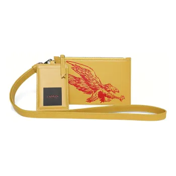 Lanvin X Future Leather Eagle-print Pouch
