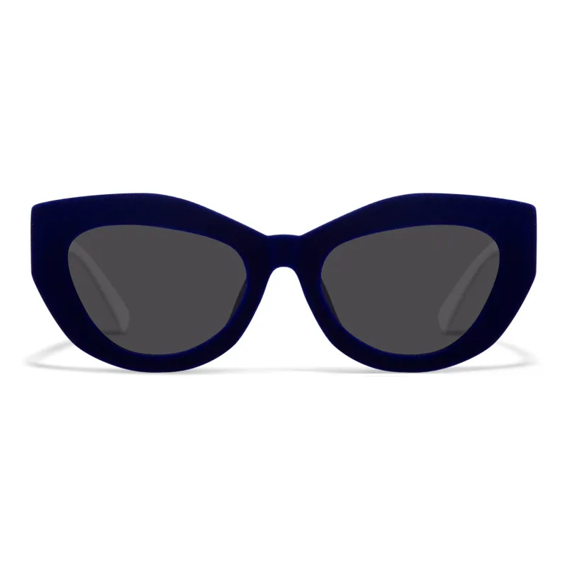 PROTAGO Acetate Velour Cat Eye Sunglasses Unisex-0