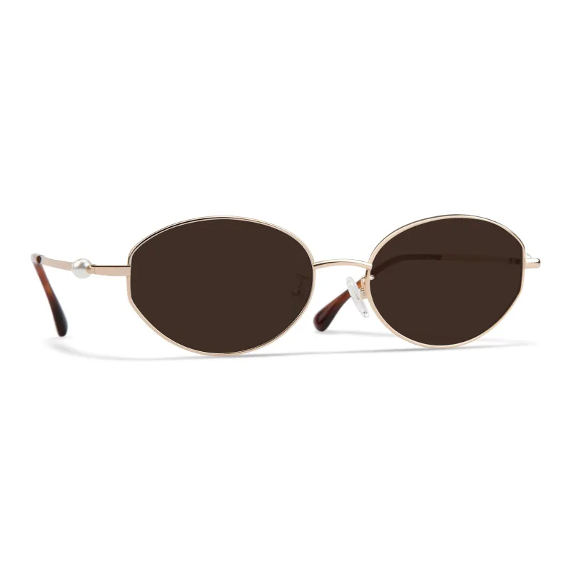 PROTAGO Β Titanium Oval Sunglasses Unisex-1