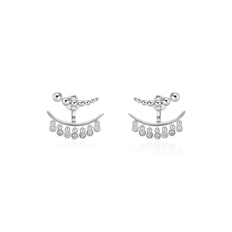 BOONEE ALUS Karat Gold Plated/White Gold Plated Copper Earrings Women's-4