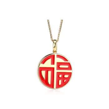 Cuiya Golden Building Ice Glutinous Jadeite Necklaces Women's