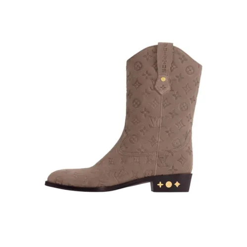LOUIS VUITTON Rider Ankle Boots Men's Brown