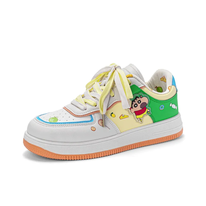 Crayon Shinchan Low Top Skateboard Shoes Unisex-16