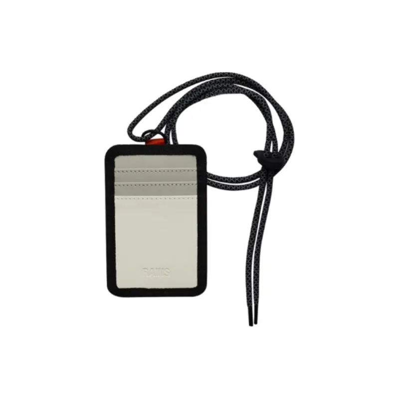 Rains Polyester Card Holder Unisex Black/Concrete Gray-2