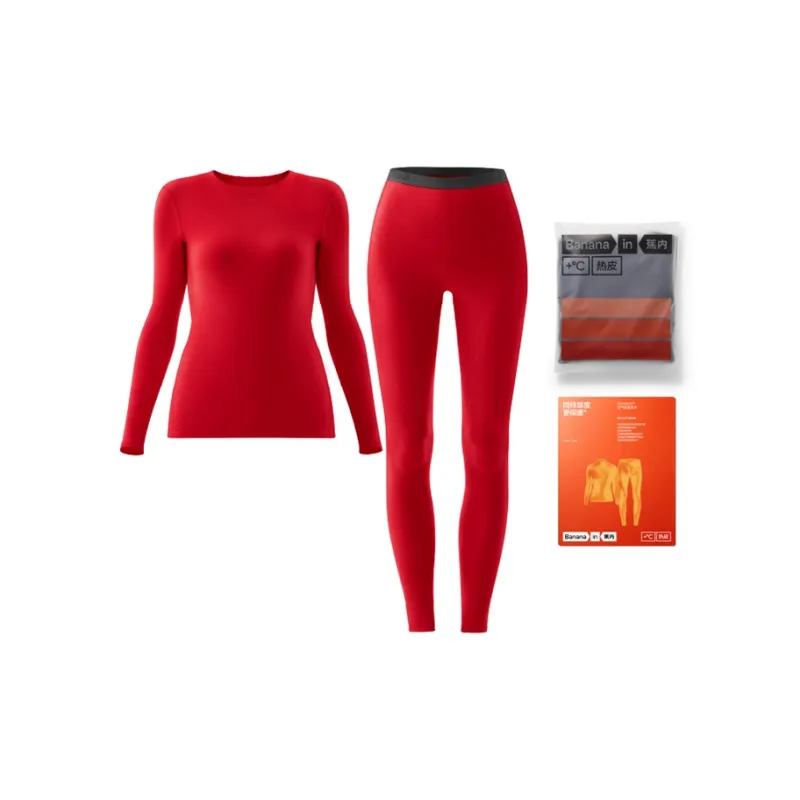 Bananain Red Plan Series Thermal Set Unisex-97