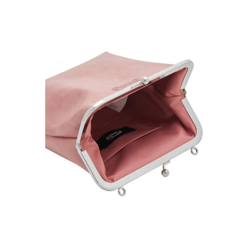 Emis Polyurethane Shoulder Bag Women's Pink-3