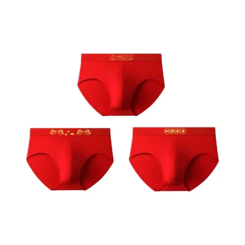 Qiao Ni Tong Underpants Men's 3 Pack