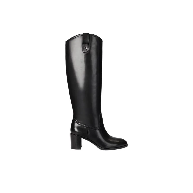 LAUREN RALPH LAUREN Carla Knee-high Boots 5.5cm Women's Black-1