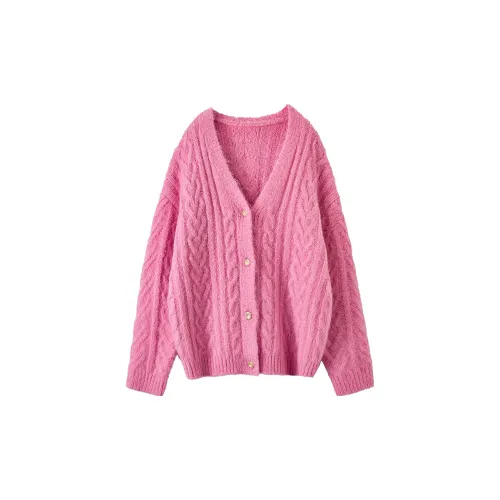 XIANGYING Sweater Women's Barbie Pink