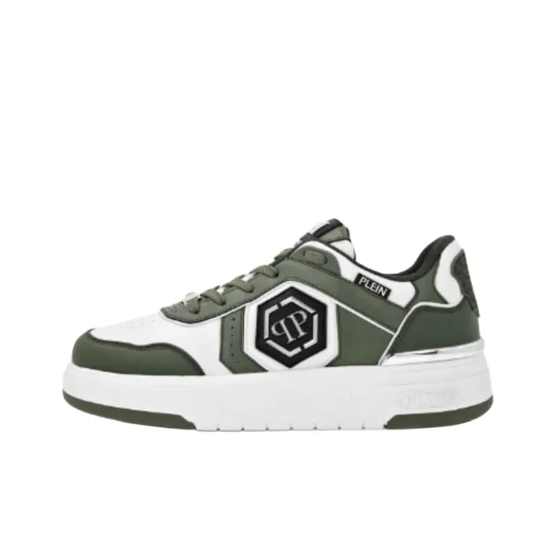 PHILIPP PLEIN Lo Top SK8R Plein Low Top Skateboard Shoes Unisex Green-0