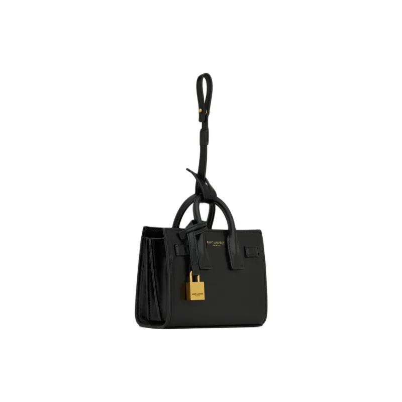 SAINT LAURENT SAC DE JOUR Leather Handbag Mini Women's Black-1