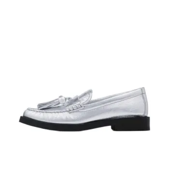 Jimmy Choo Addie Pearl Loafers Women's Silver