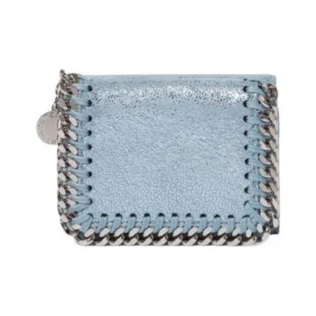 Stella McCartney Falabella Polyurethane Wallet Small Size Women's Blue