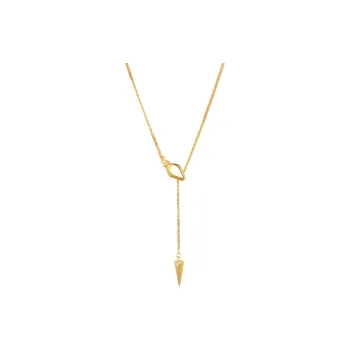 ZURY S925 Silver Necklace Collarbone Chain Women's Gold