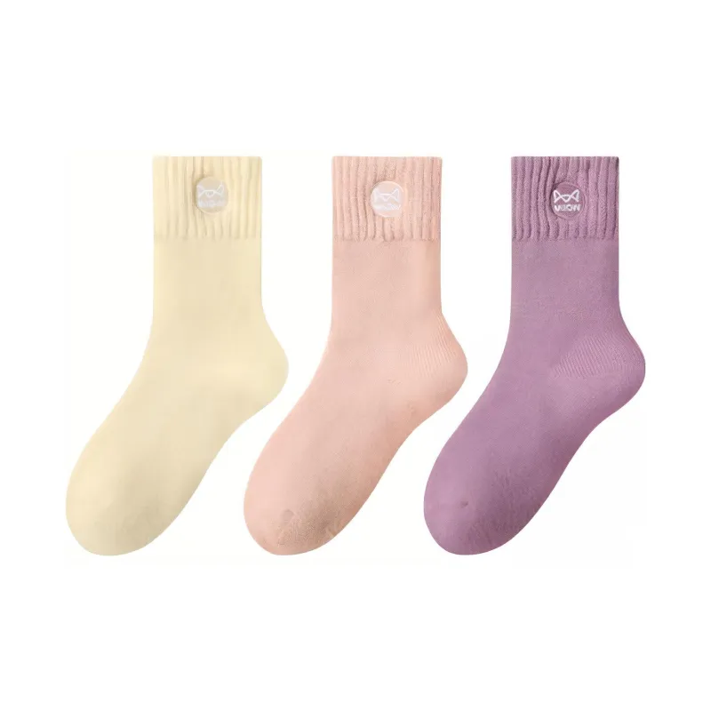 MIIOW Mid Calf Socks Unisex Combo Set-2