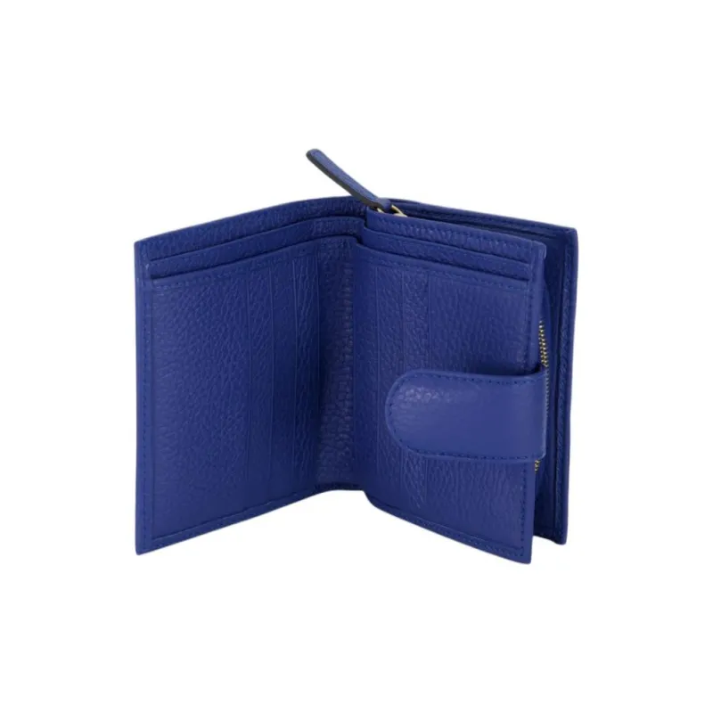 RAPPORT Textured Leather Coin Purse Regular Women's Blue-1