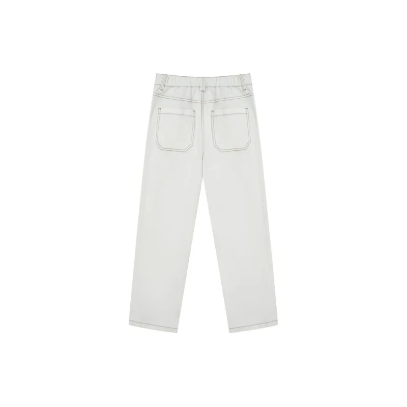 E.land Jeans Women's Ivory White-1