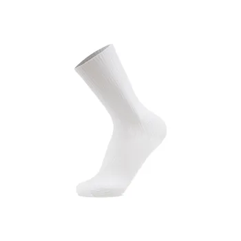LiNing Sports Life Collection Mid Calf Socks Unisex 1 Pack Standard White/Sky Blue