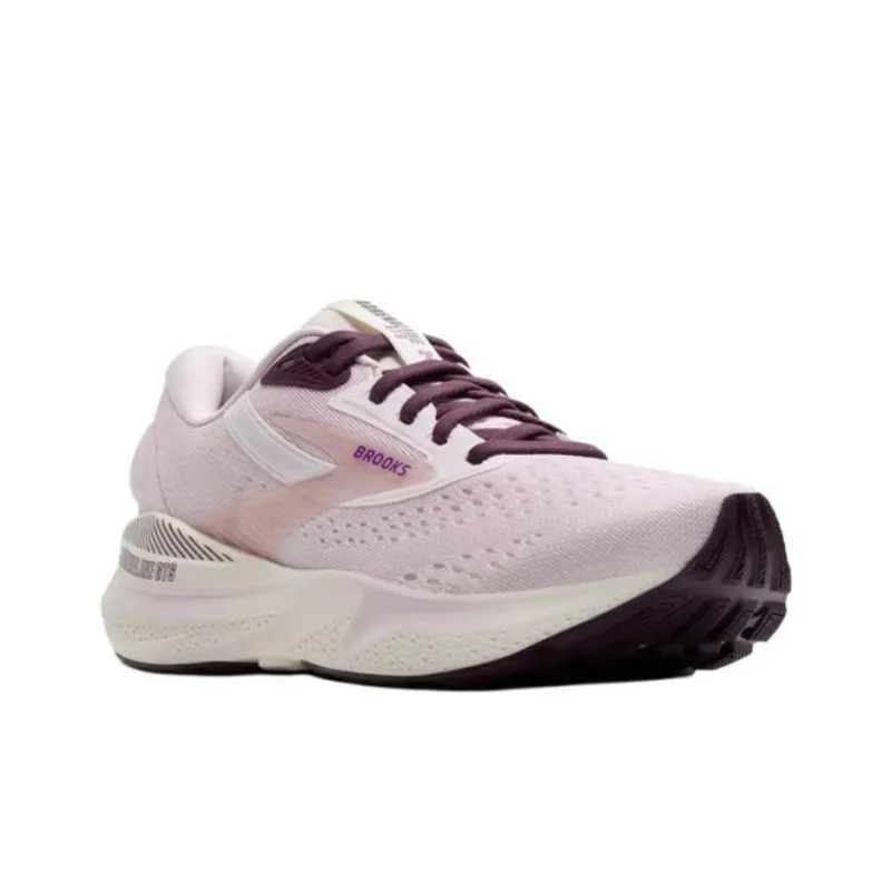 Brooks Adrenaline GTS Anti Slip Wear Resistant Low Top Casual Running Shoes Women's Pink Purple-1