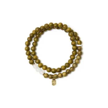 Bluish Reverie Green Sandalwood Bracelets Unisex