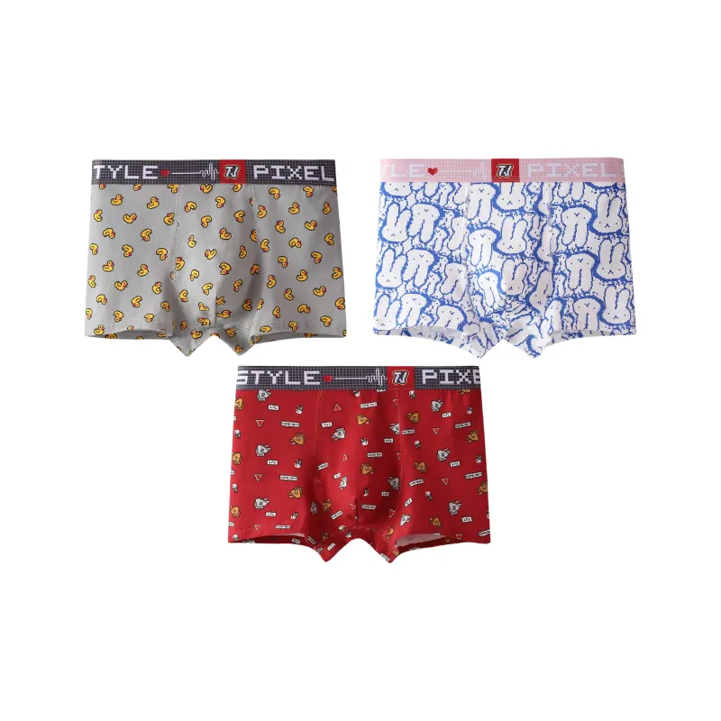 Qiao Ni Tong Underpants Men's 3 Pack-7