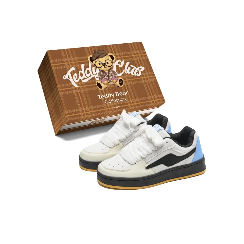 Teddy Bear Collection Balance Abrasion Resistant Slip Resistant Low Top Skateboard Shoes Women's-10