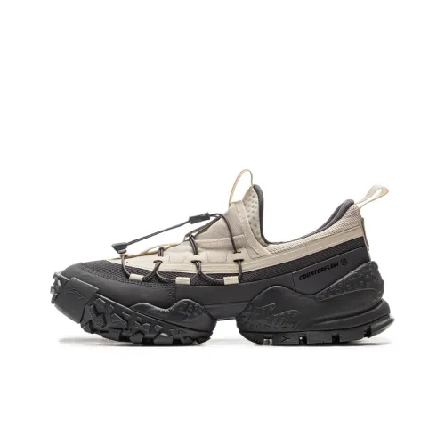 LiNing CF Tracing Low Top Trekking Shoes Unisex Beige Black