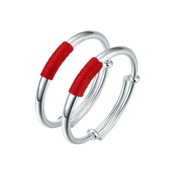 QIDUYINSHI S999 Fine Silver Bangles Kids'