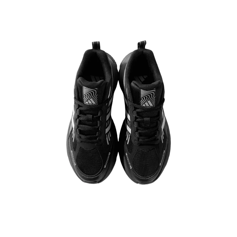 Adidas FC CLASSIC Slip Resistant Breathable Low Top Running Shoes Unisex Black Gray Color-3
