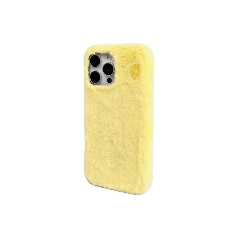 Wei Xin Plush Material Solid Color Plush Lanyard Phone Cases Compatible With IPhone 16/15 Pro Max/Apple 13/14 Pro/Max-19
