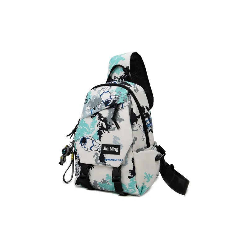 TAKI Nylon Commute Versatile Shoulder Bag, Crossbody Bag Regular Unisex Black/Yellow/Blue/Green-17