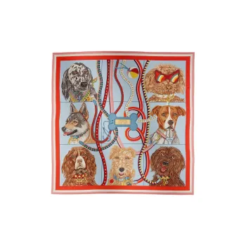 HERMES Silk Scarves Women's Multicolor