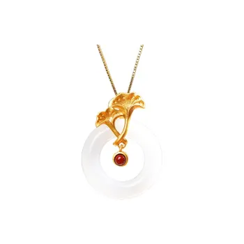 Jade Ink Love Chinese Fashion Trend Chinese Style Minimalist Style White Jade Unisex