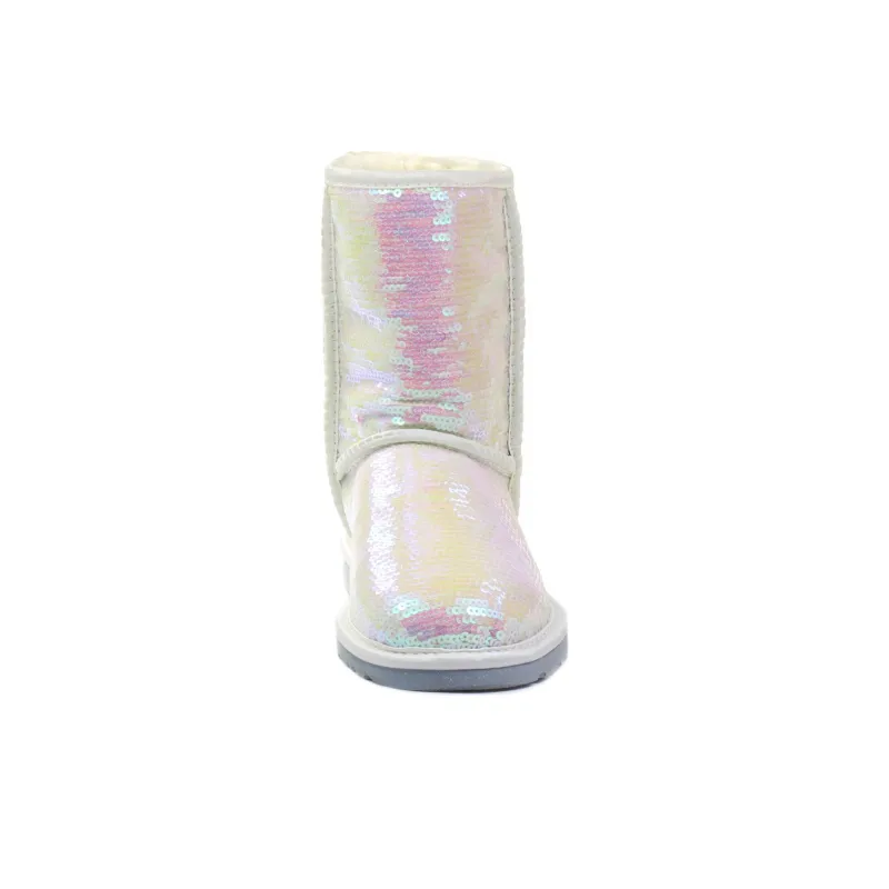 UGG Sparkles Crew Snow Boots Unisex Pink Purple-3